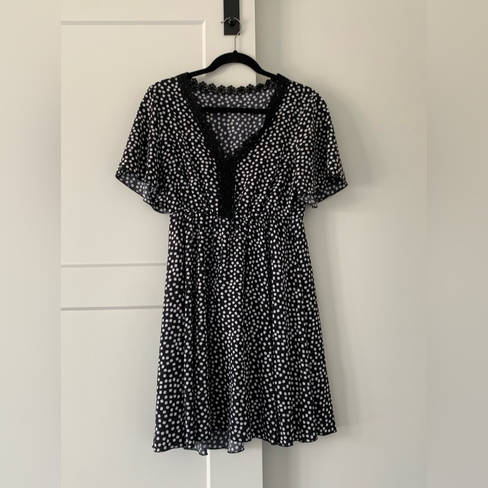 Black and White Polka Dot Dress